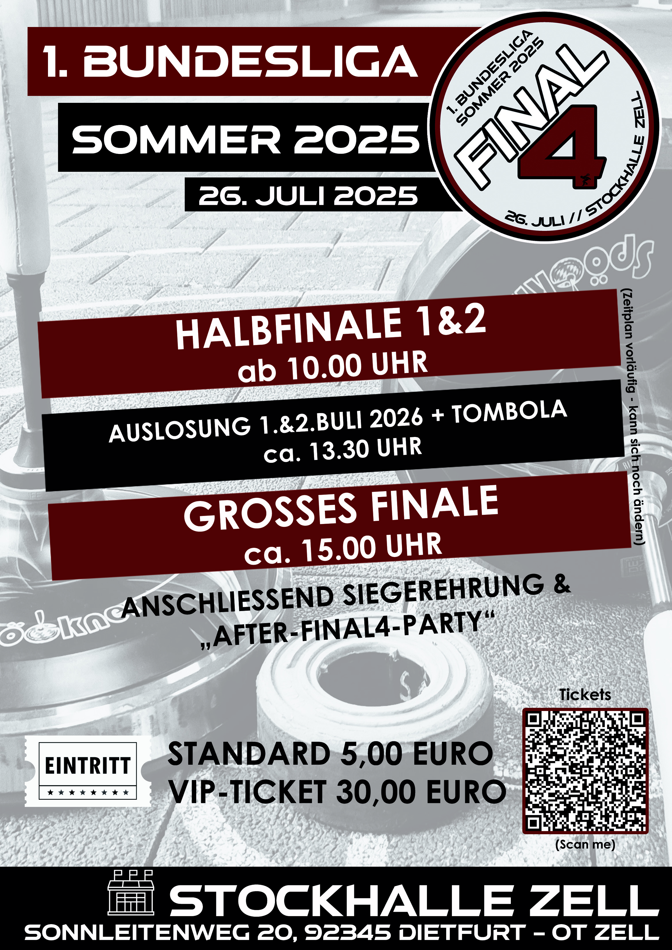 Final4 1.BuLi Sommer 2025 Plakat A3